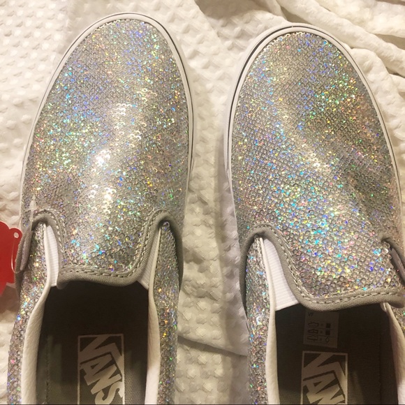 Silver iridescent sequin Vans - Picture 10 of 11